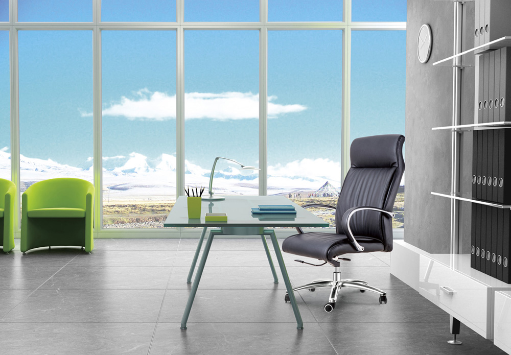 實木五金辦公班椅A041